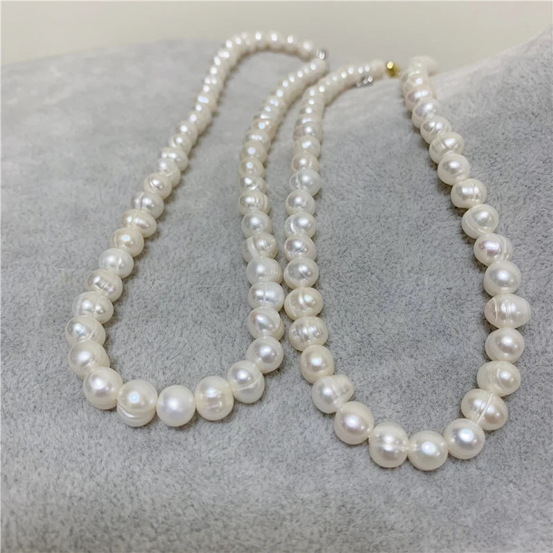 18K Gold Freshwater Pearl Choker Necklace