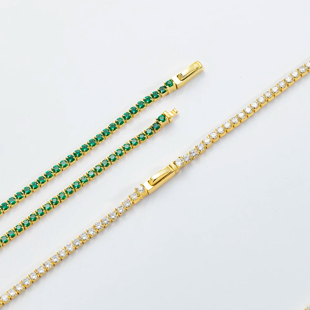 18K Gold-Plated Silver Tennis Choker