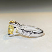 Solid Platinum & White Gold Diamond Ring