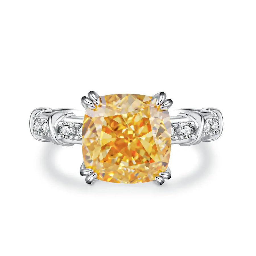 Solid Platinum & White Gold Diamond Ring