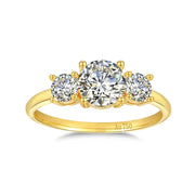 18K Gold Moissanite Wedding Ring – 1ct Certified