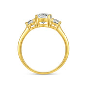 18K Gold Moissanite Wedding Ring – 1ct Certified