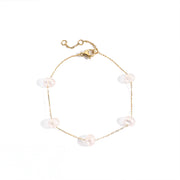 Vintage Pearl Chain Bracelet