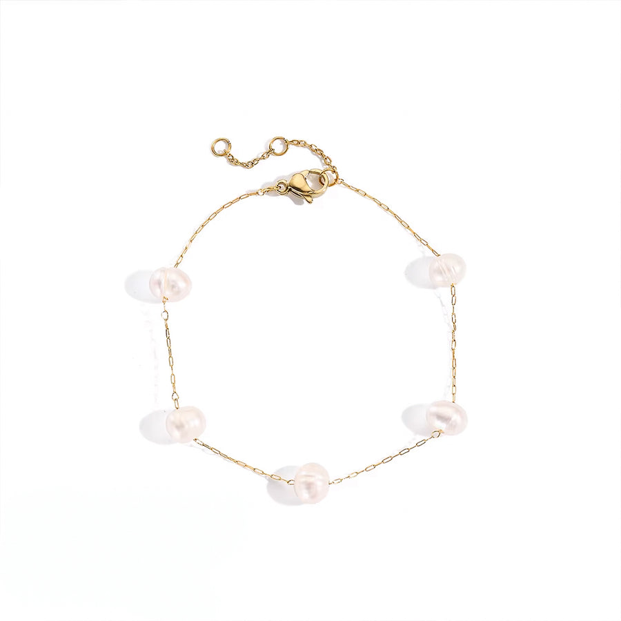 Vintage Pearl Chain Bracelet