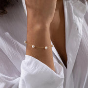 Vintage Pearl Chain Bracelet