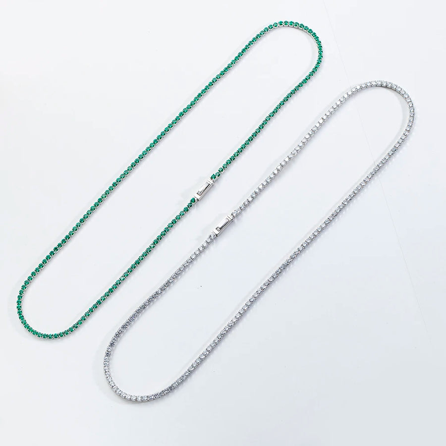 18K Gold-Plated Silver Tennis Choker