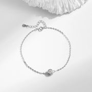 0.5Ct Moissanite Silver Bracelet