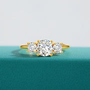 18K Gold Moissanite Wedding Ring – 1ct Certified
