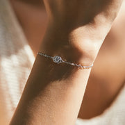 0.5Ct Moissanite Silver Bracelet