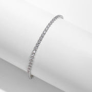 Silver AAAAA Zircon Tennis Bracelet