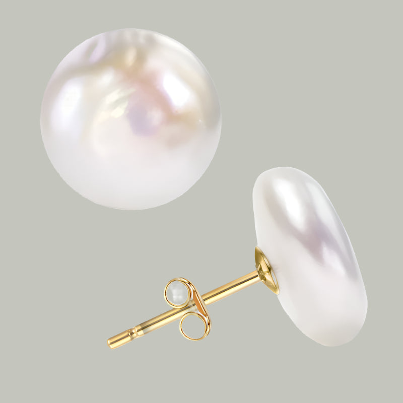 Baroque Freshwater Pearl Silver Earrings