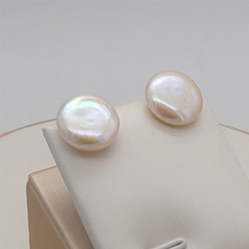 Baroque Freshwater Pearl Silver Earrings