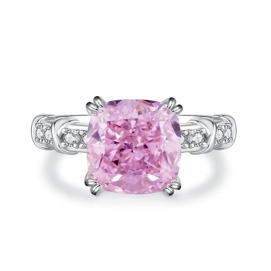 Solid Platinum & White Gold Diamond Ring