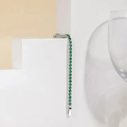 Green Cubic Zirconia Tennis Bracelet