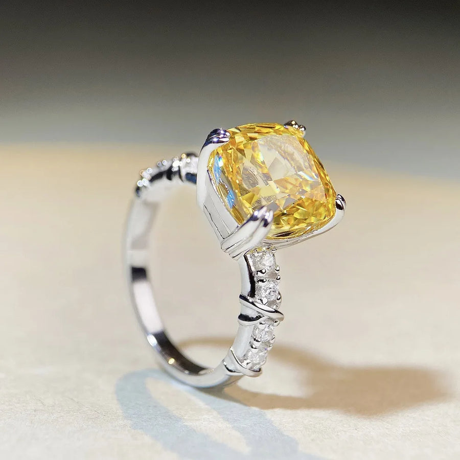 Solid Platinum & White Gold Diamond Ring